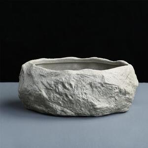 岩泥仿石头陶瓷茶洗笔洗洗茶杯的器皿水洗家用茶具配件大号特大盆