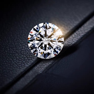南非天然钻石d色fl净度3ex经典八心八箭切工10克拉送k金戒托 男女