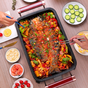 苏泊尔大容量纸包鱼专用锅家用火锅烧烤一体多功能烤肉锅商用烤鱼