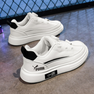 虎彪马壮男童鞋子春季儿童运动鞋中大童小白鞋旋转纽扣板鞋小学生