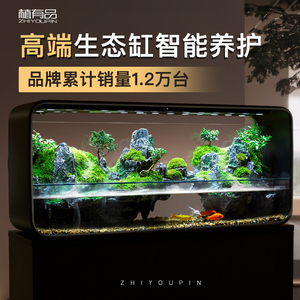 植有品智能水陆雨林缸微景观自动补水制氧过滤一体机桌面生态鱼缸