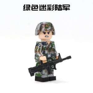 兼容乐高军事特战拼装警察人仔 中国红海行动海军陆战队积木漂流记