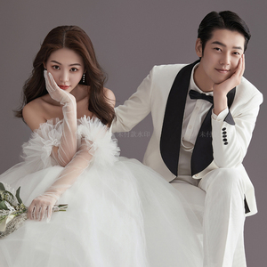 2024年新款婚纱照放大样片韩式白纱极简高定主题影楼客片样照511