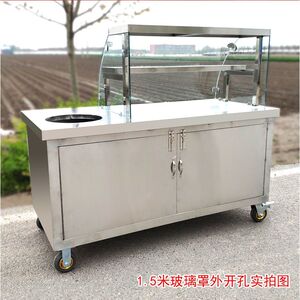 小吃车夜市摆摊移动推车煤气灶卤虾早餐车煮面炒粉台湾饭团冰粉车