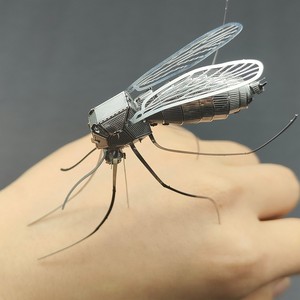 夏天的蚊子 3d立体金属昆虫拼图diy手工制作益智拼装模型成人玩具