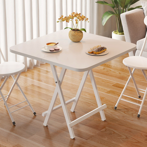 可折叠桌餐桌方桌子家用小户型简易1米出租房吃饭桌户外摆摊桌椅