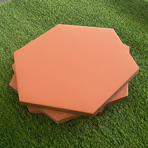 仿古建铺地红砖 六边形闽南红砖块 复古六角砖片 老式红色文化砖