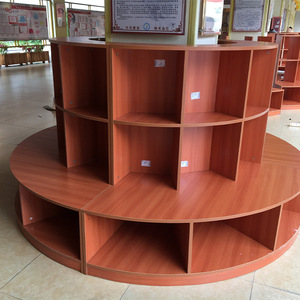 漫画书籍圆形阅读架 异形创意落地圆柱书柜 创意儿童绘本环形书柜