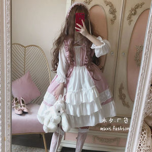 洛丽塔软妹萝莉原创设计Lolita小个子连衣裙学生韩版仙女裙春夏季