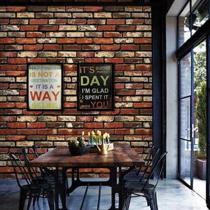 粘室内欧式发廊贴贴纸餐厅防水砖家用外墙墙纸防晒墙布文化墙内墙
