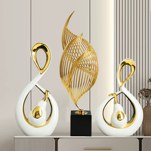 客厅电视柜装饰摆件轻奢高档白家里玄关家居饰品酒柜子艺术设计感