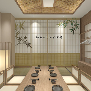 000人付款天猫日式木门墙纸日系复古和风推拉门墙布榻榻米日本料理店