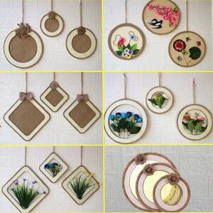 艺术空中吊饰麻绳手工编织圆盘幼儿园教室墙面环创装饰材料创意吊