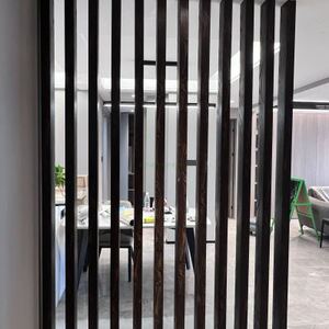 生态木方通立柱客厅隔断假梁玄关屏风吊顶绿可木方管塑木装饰材料