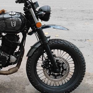 适用于轻骑游侠250大脚怪改装高位泥瓦攀爬者scrambler越野挡泥板