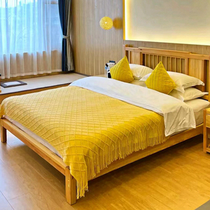 民宿床旗床尾巾酒店专用沙发搭巾毯宾馆ins床上布条美式轻奢