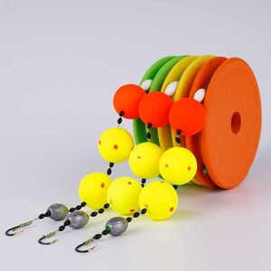 路亚浮钓草鱼球形浮漂打球球钓活诱底钓法挑逗鲫鱼泡沫球型线组