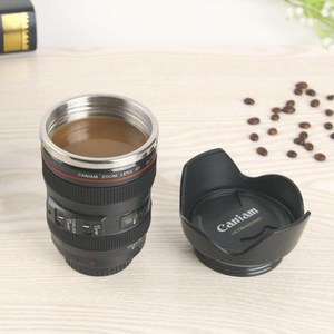 创意单反相机镜头咖啡杯马克杯不锈钢镜头杯商务礼品可印LOGO