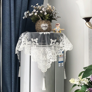 立式空调上方摆件盆景假花仿真花摆设田园风手工编织花篮装饰桌面