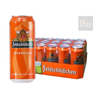 德国原装进口费尔德堡小麦白啤酒菲尔德500ml*18浓郁麦香浑浊型