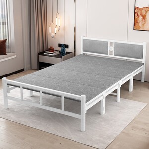 可折叠床家用便携轻奢户外多功能办公室简易加厚收纳1.5米双人床