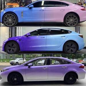 78同款货源淘s尚淘宝404汽车特斯拉梦幻火山灰改色膜岩石灰魅紫蓝