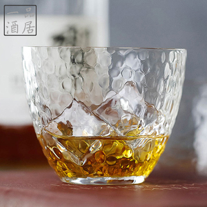 一品酒居日式威士忌杯锤纹杯手工杯东方锤目纹酒杯专业茶杯洋酒杯