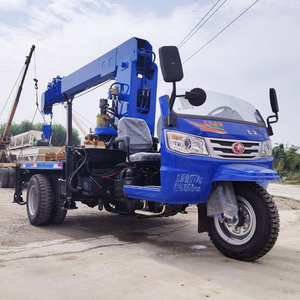 五征时风三轮车随车吊家用移树园林三轮吊车小型农用液压起重机