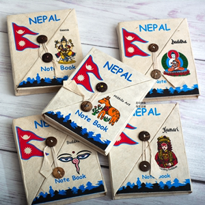 尼泊尔手工本 LOKTA 喜马拉雅山林洛卡塔植物手工纸 笔记本账本