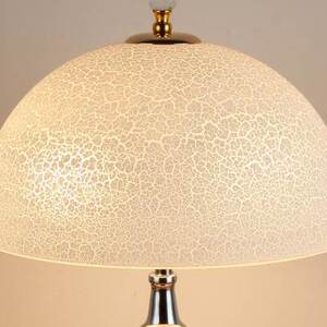 白色卧室台灯磨砂玻璃灯罩配件e27螺口手工吹制圆形南瓜灯灯罩