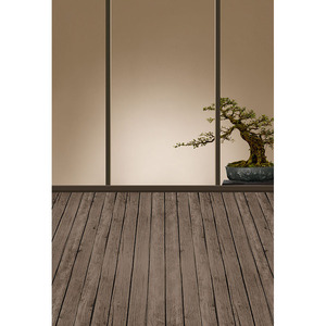 日式屏风木地板古风古装影棚影楼拍摄汉服写真背景纸喷绘艺术写真布