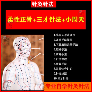 崔建刚三才针法 柔性正骨拨筋术 三才针灸绝技小周天疗法视频课程