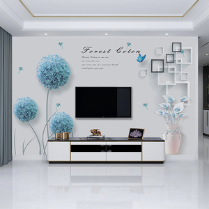 新款电视背景墙大气3d立体时尚壁纸客厅简约现代影视墙贴壁画自粘