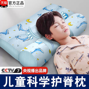 儿童护颈护脊枕头睡觉专用学生宿舍防打呼噜颈椎枕芯家用一对枕头