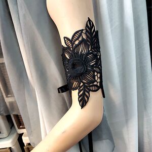 手环挡疤女大臂遮盖纹身疤痕手臂环手臂蕾丝饰品手链手圈手饰品x