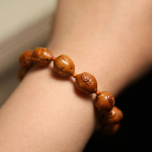 紫金鼠雕刻小老鼠鼠钱12.5mm手串手链黄皮油籽菩提子念x珠(小鼠)