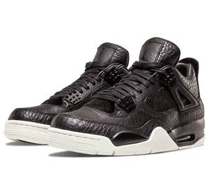 air jordan 4 aj4 巅峰黑白马毛男款限量球鞋 819139-010