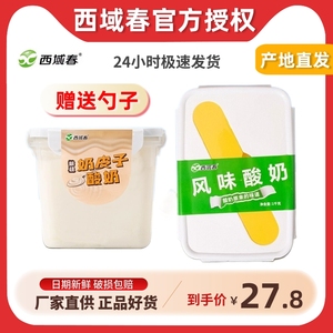 西域春新疆酸奶饭盒奶皮子2斤大桶装低温酸牛奶水果捞益生菌