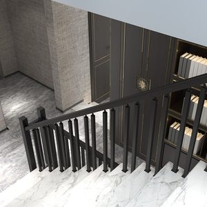 实木楼梯扶手幼儿园围栏立柱家用室内防护栏杆别墅新中式铁艺护栏