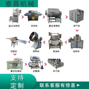 牛干巴加工厂设备制作风干牛肉干机器内蒙古油炸牛肉干生产流水线