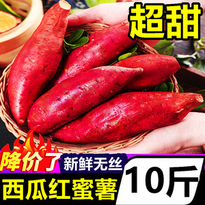正宗广西西瓜红蜜薯10斤新鲜红薯番薯沙地农家自种地瓜红心甜糖心