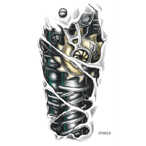 【包邮 买一送一】机械臂半甲x花臂纹身贴 逼真持久防水男女纹身