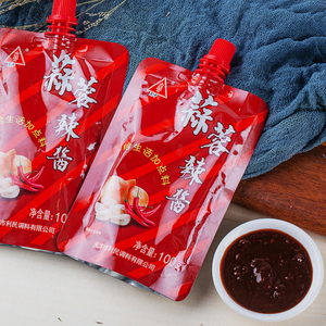 90阳璨宇商贸淘宝正品天津利民蒜蓉辣酱100g袋装东北烧烤酱烤冷面