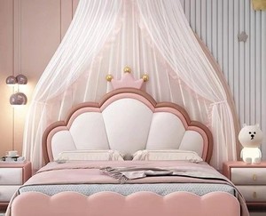 儿童床头超纤皮单买个床靠背板公主风1.2米卡通实木软包简约现代