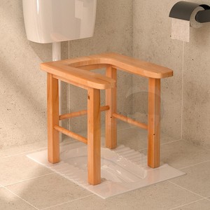 实木坐便器老人u型坐便椅子孕妇残疾人移动马桶厕所蹲便器凳便凳