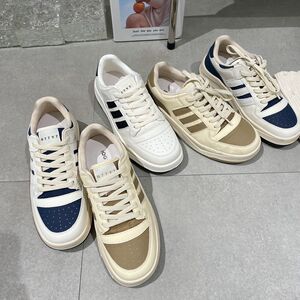 ig女鞋休闲板鞋女2023年春新款真皮系带韩版爆款百搭平底小白鞋女