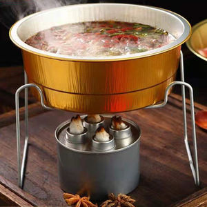 户外火锅专用锅一次性锡纸铝盒宿舍大学生吃涮火锅套装可明火加热