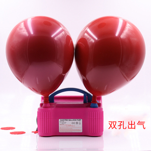 电动打气筒双孔出气神器吹气球机充气泵工具便携式自动打气机婚房