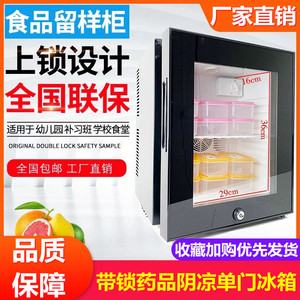 小型食品留样柜幼儿园学校专用冷藏箱诊所保鲜药品立式大型储存箱