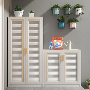 铝合金防水防晒阳台户外收纳柜整体定制储物庭院花园鞋柜收纳柜